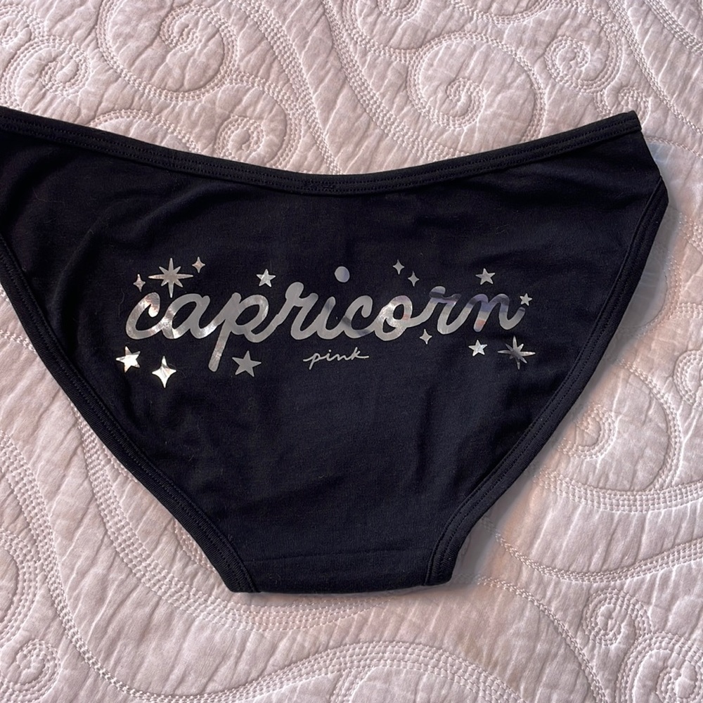 BS PINK black Capricorn panties NWT small